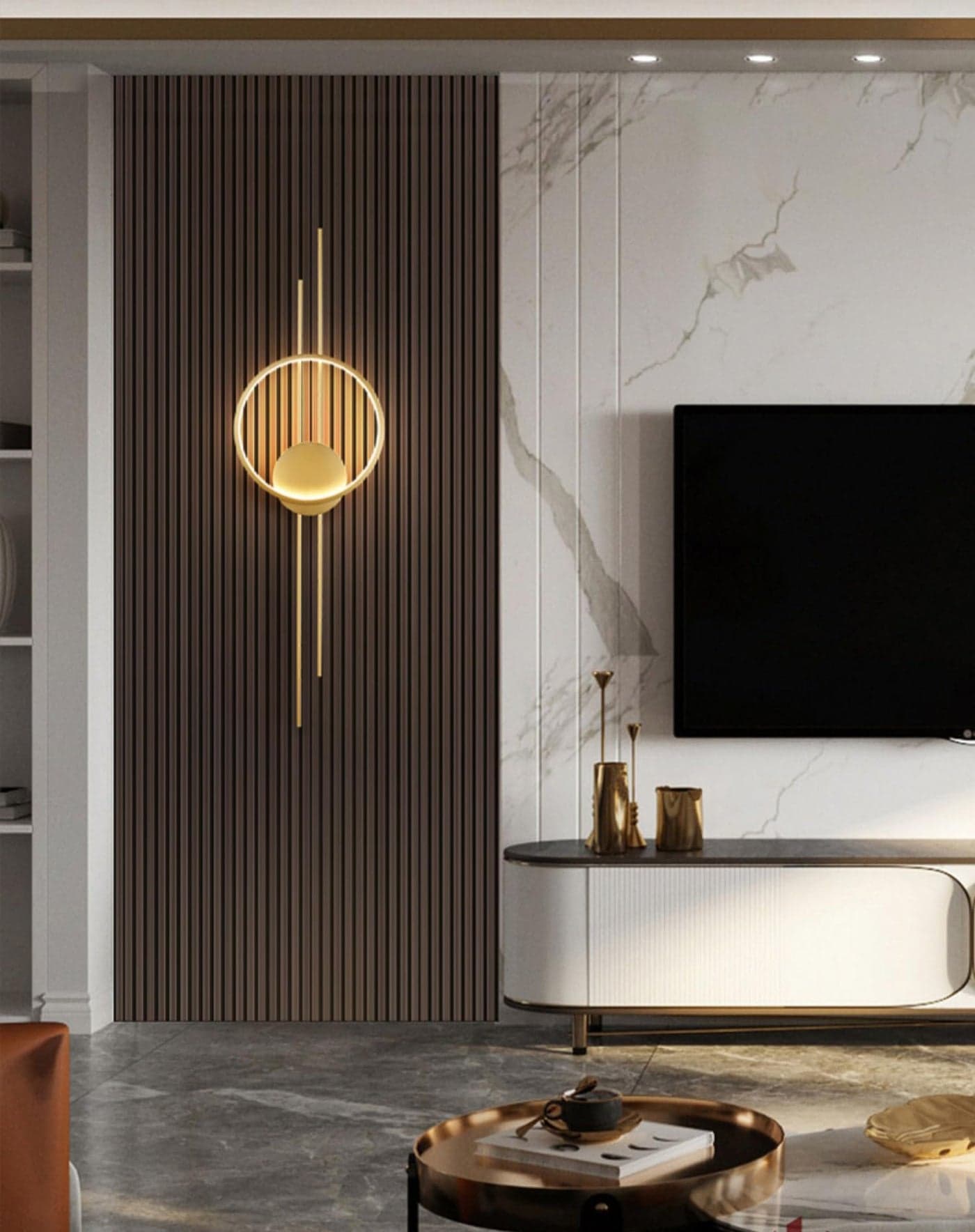 CITRA 1000 MM LED Brass Gold Long Wall Light - Warm White