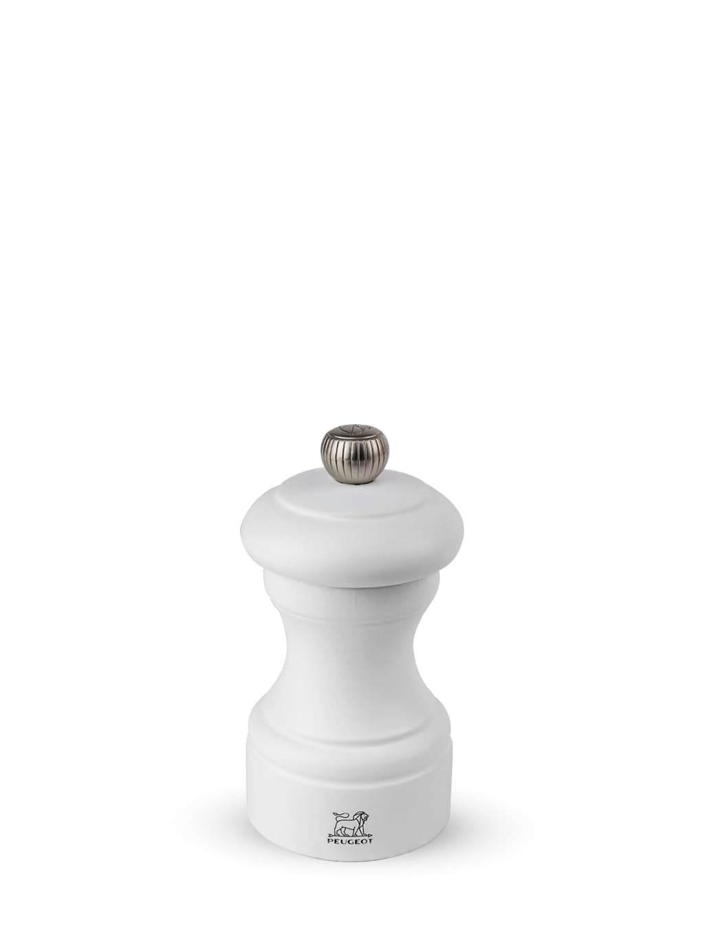 Peugeot 22440 Bistro 4 Inch Salt Mill, White Matte