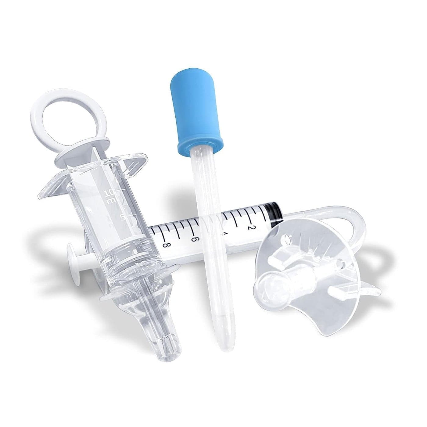 Baby Medicine Dispenser Kit 3PCS Silicone Infant Medicine Syringe Pacifier Dropper Toddler Feeding Pacifiers Dispensers Products for Babies Newborn Essentials Must Haves Medical Kits