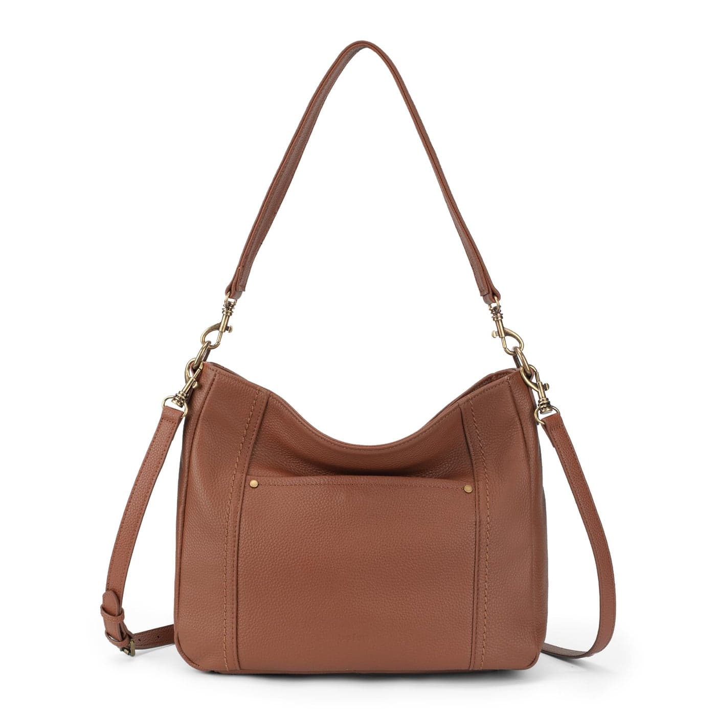 befen Soft Real Leather Hobo Crossbody Bags for Women Womens Vintage Leather Purses Handbags Shoulder Bag with 2 Shoulder Straps Cognac Brown