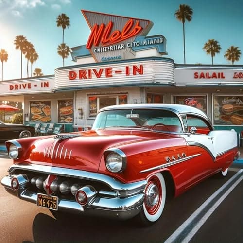 KTHOFCY 5D DIY Diamond Painting Kits for Adults, Classic Amertcan Muscle car Full Drill Embroidery Cross Stitch Crystal Rhinestone Paintings Pictures Arts Wall Decor Painting Dots Kits 11.8X11.8 inch