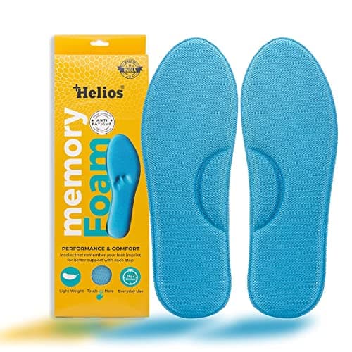 Helios Memory Foam for All Shoes Makes shoes Super Soft & Comfortable Memory Foam Insole (Men's, Men's(SIZE-7) Pack of 1)