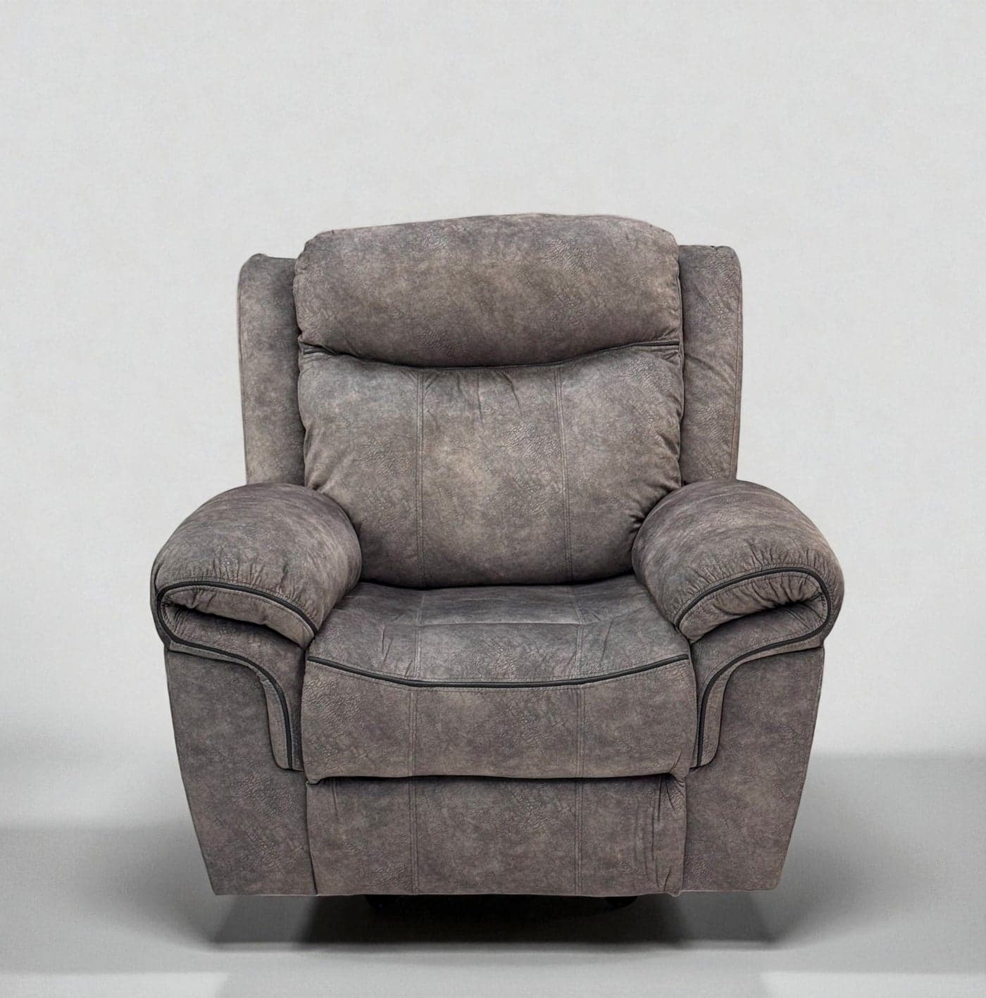 MAF Recliner Sofa Manual I Accent Relaxing Chair I Metal Leg 1 Seater Sofas I Modern Design Living Room Furnitures (L 82 x W 80 x H 98 cm) - MAF-2328 Grey