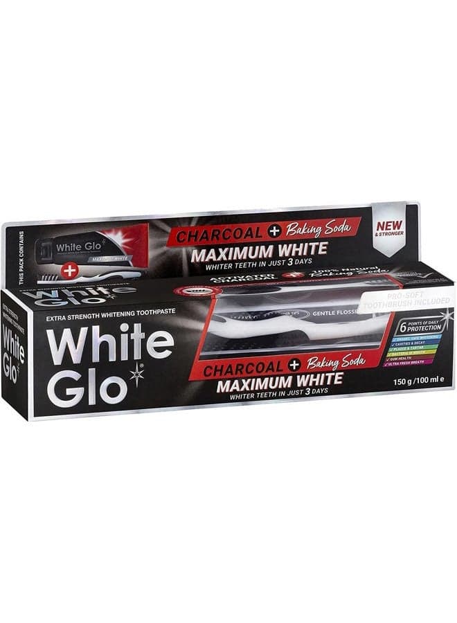Charcoal + Baking Soda Maximum White Toothpaste 150g