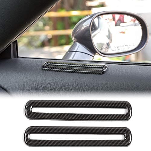 JeCar Interior Door Vent Cover Trim for Dodge Challenger 20152020 Carbon Fiber Interior Accessories
