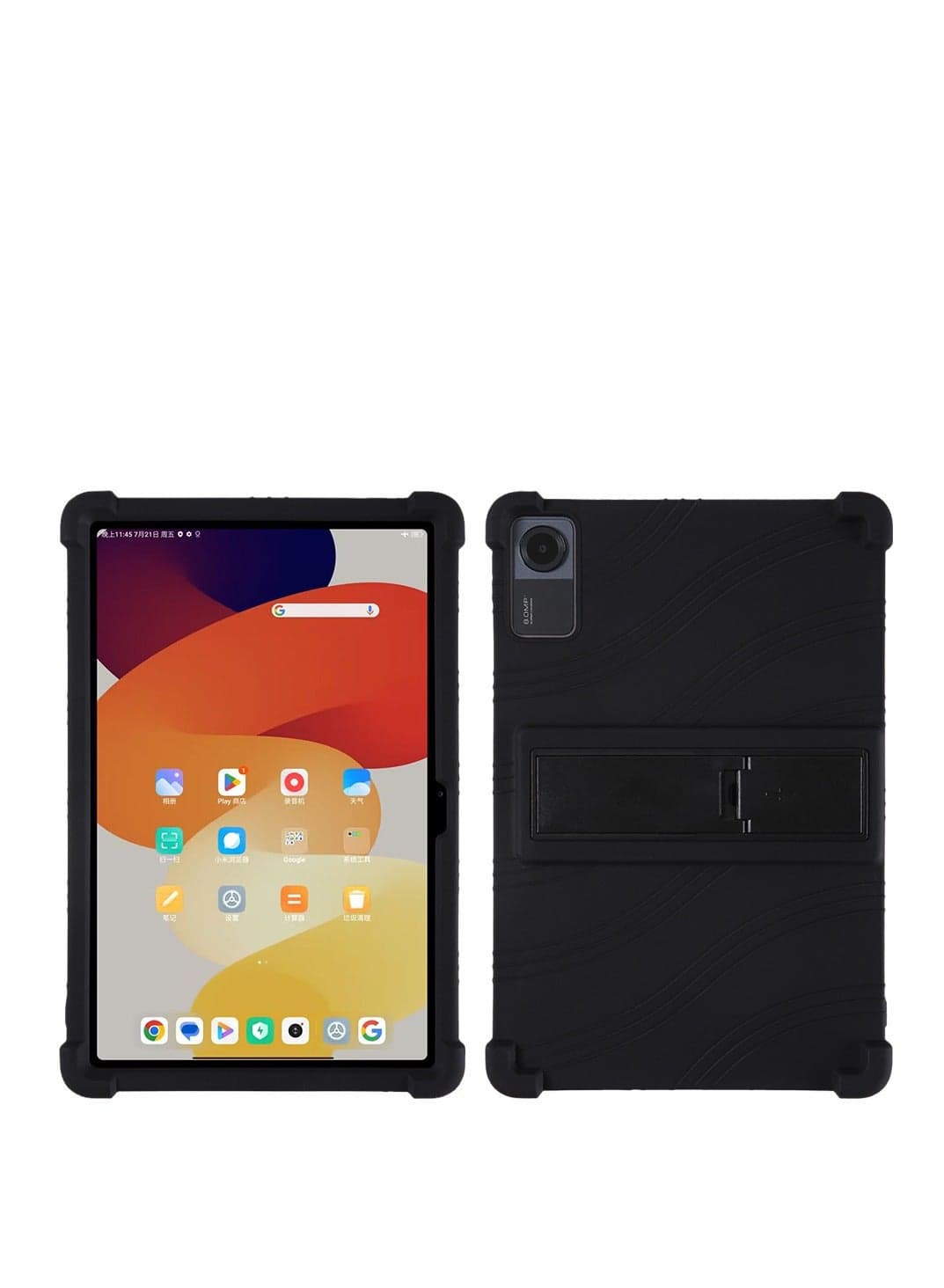 Suitable for Redmi Pad SE 11-inch 2023 Tablet Protective Case Silicone Airbag with Bracket Anti-Drop Protective Case