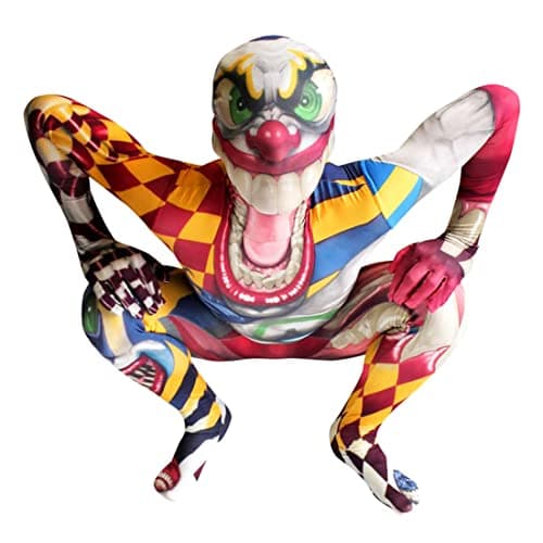 Morphsuits Clown Costume for Kids Killer Clown Halloween Outfit for Boys Fun Circus DressUp Medium