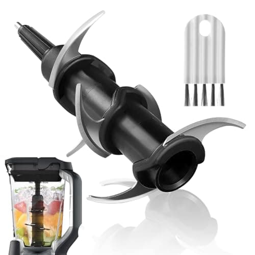 Blender 6-Blade Replacement Compatible with Ninja 72 oz Pitcher, Replacement Parts Creami Blade for the Nutri Ninja 100W 1200W 1500W BL610 BL740 BL660 BL663 BL710WM CO610B CT610, High Carbon Steel