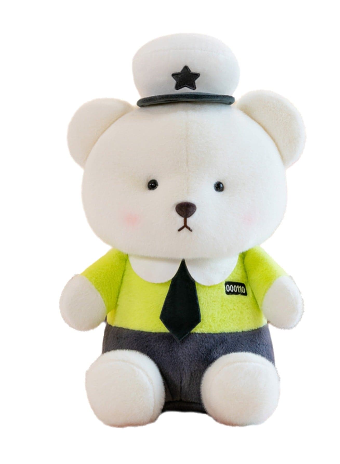 35 CM Cute Cartoon Bear Plush Toy Soft Stuffed Doll For Girls And Boys All Ages Gift(Green)