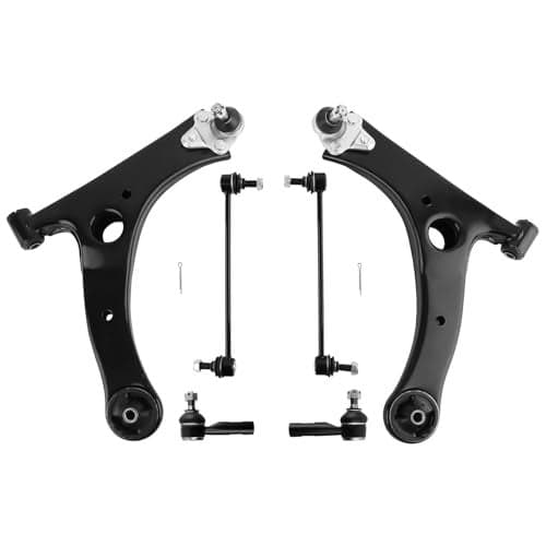 maXpeedingrods 6Pc Front Lower Control Arm with Ball Joint for Toyota Corolla 2014-2019, Suspension Kit Sway Bar Links Outer Tie Rods