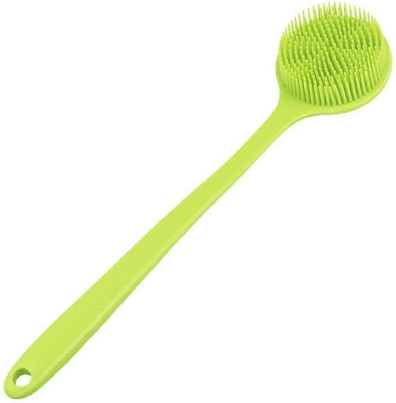 Silicone Body Scrubber Long Handle Back Scrubber Silicone Body Brush Shower Exfoliator