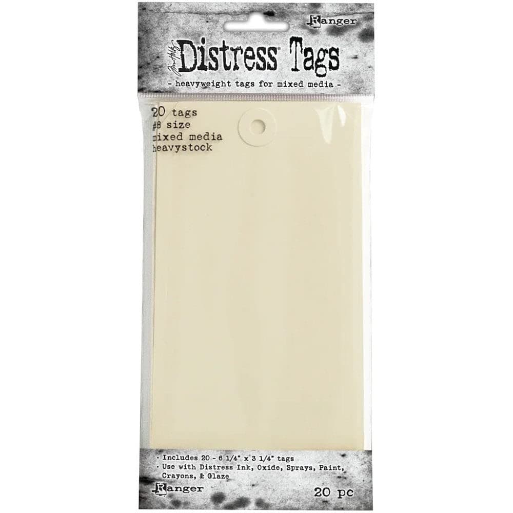 Ranger Mixed Media Tags Beige Pack of 20 TDA53828