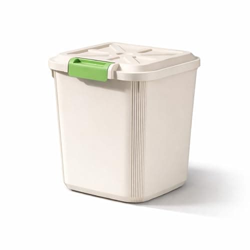 HoopVool® Airtight Rice, Grain, Flour Storage With Scoop, Dry Food, Snacks, Sugar, Baking Supplies, BPA Free- Pet Food Storage Container, Dog Cat Birds Food Bin (10KG - Medium)