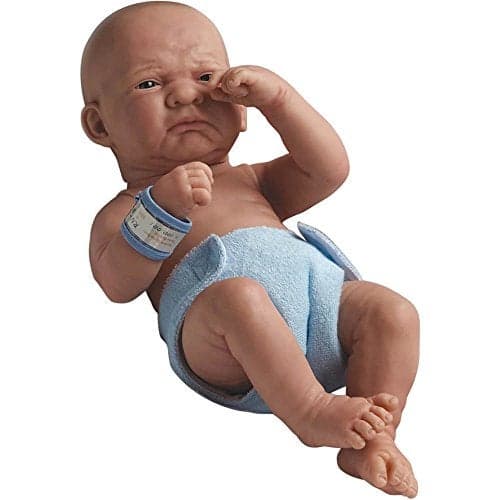 JC Toys La Newborn First Day Anatomically Correct Real Boy Baby Doll 14 AllVinyl Includes Hospital Blanket Bracelet and First Baby Bottle Made in Spain Designed by Berenguer Ages 2