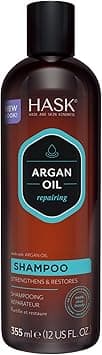 HASK Argan Oil Shampoo Repairing for all hair types colour safe and crueltyfree 1 355mL Bottle