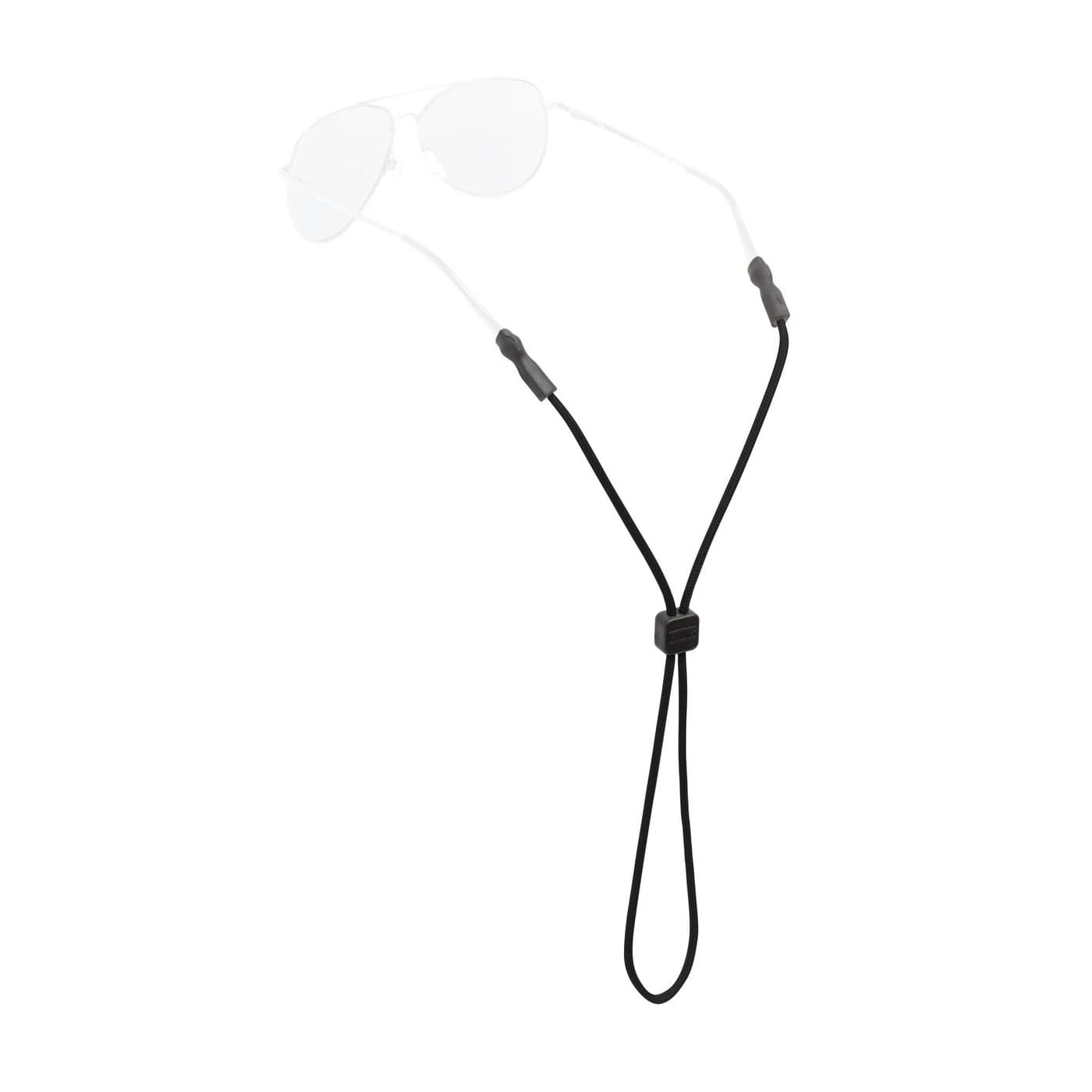 Chums 3 MM Universal Fit Retainer Patented Tips Work with Most Eyewear Unisex Sunglasses Glasses Keeper Adjustable Fit Nylon Rope Made in USA 3 MM BlackOne Size12103100