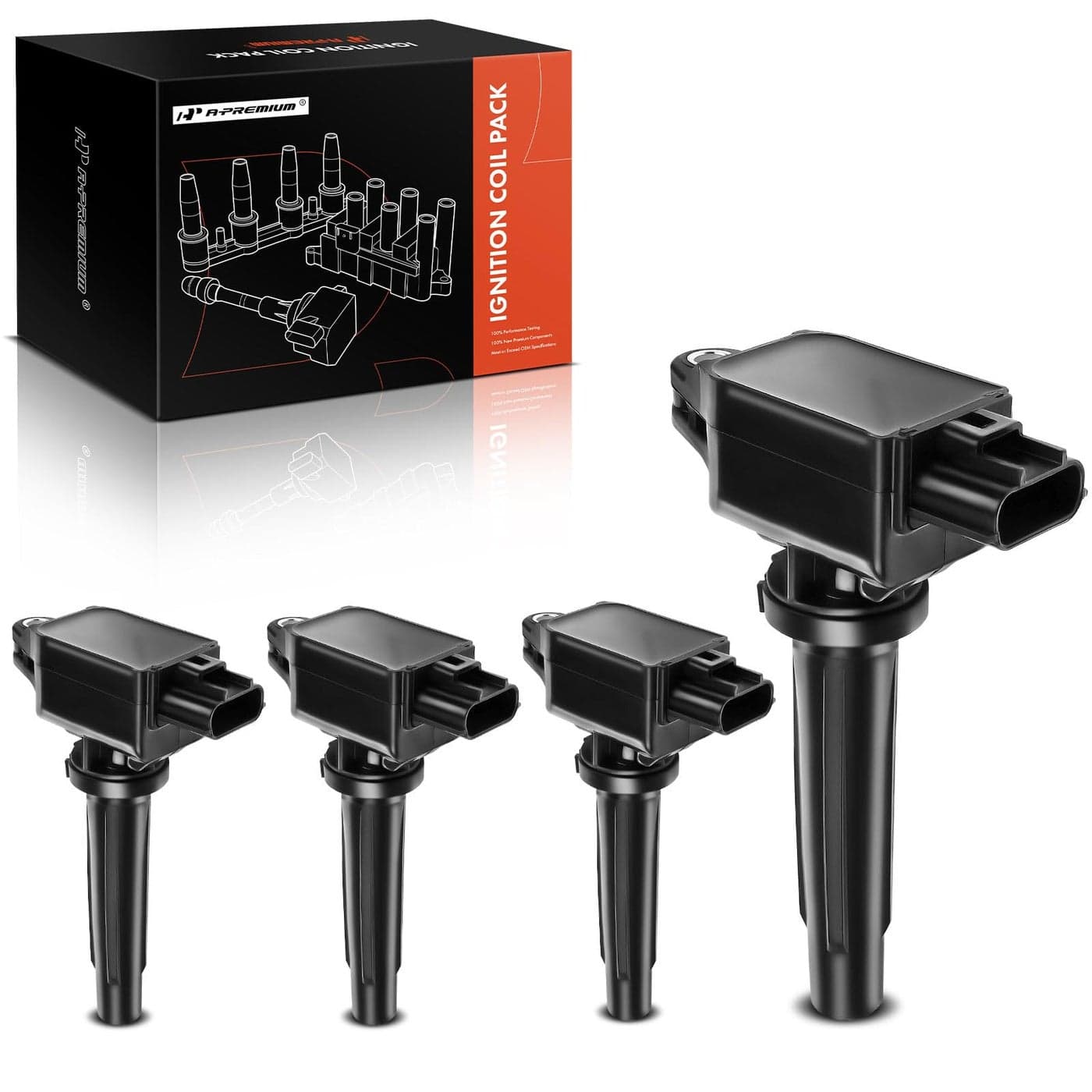 APremium 4PCS Ignition Coil Packs Compatible with Scion iA L4 15L 2016 Toyota Yaris 2019 L4 15L Yaris iA 20172018 L4 15L