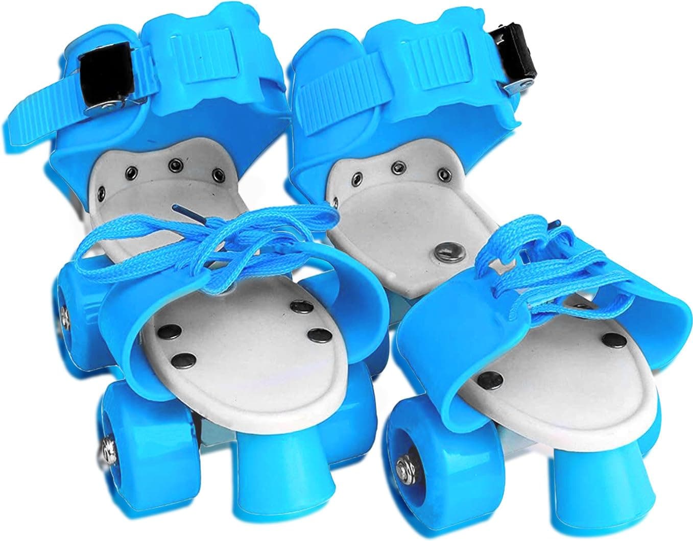 BIONFIT Adjustable Roller Skating Shoes for Kids Age Group 3-12 Years, for Boys and Girls, Safe & Fun Outdoor Skates, Toe Safety Brake