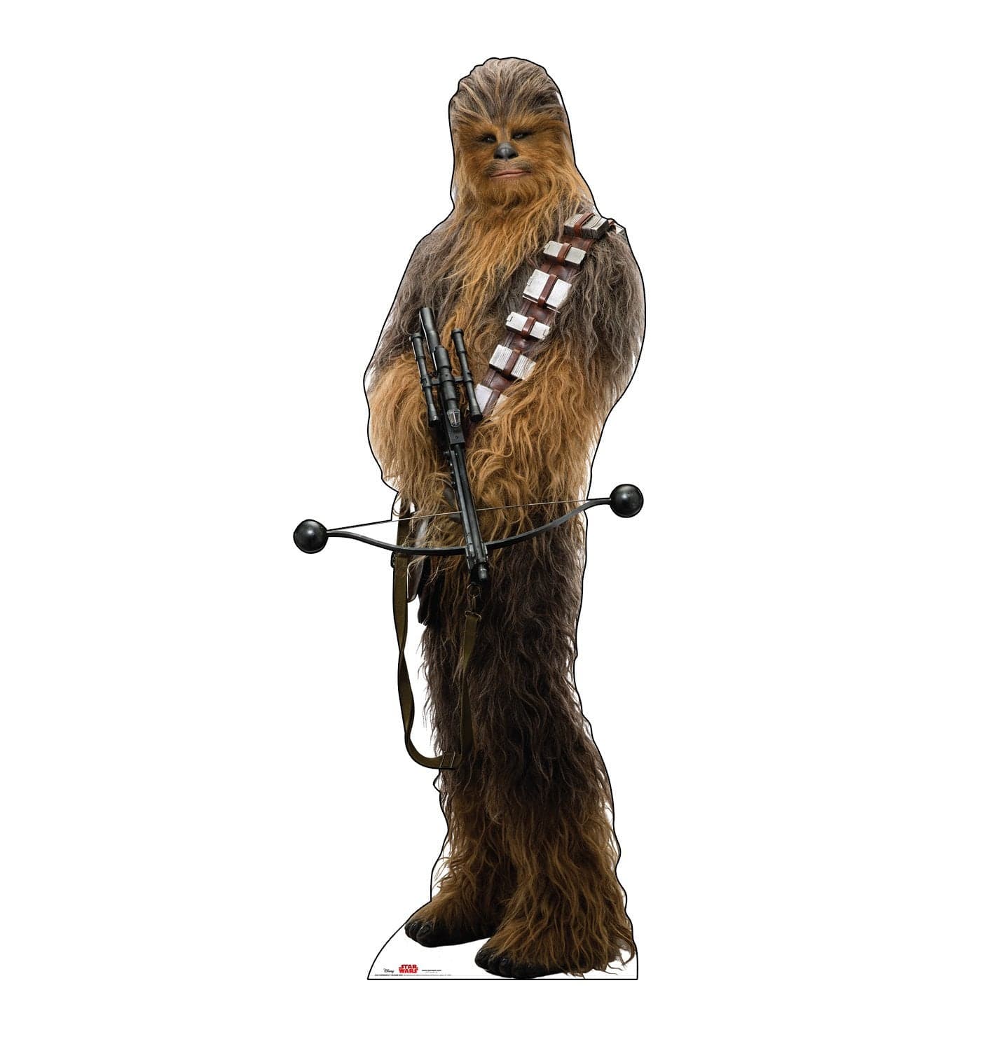 Cardboard People Chewbacca Holding Bow Life Size Cardboard Cutout Standup Star Wars Episode VIII The Last Jedi 2017 Film