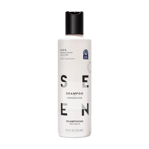 SEEN Shampoo Fragrance Free NonComedogenic SulfateFree Hair Shampoo DermatologistDeveloped Safe for Sensitive Eczema Acne Prone Skin