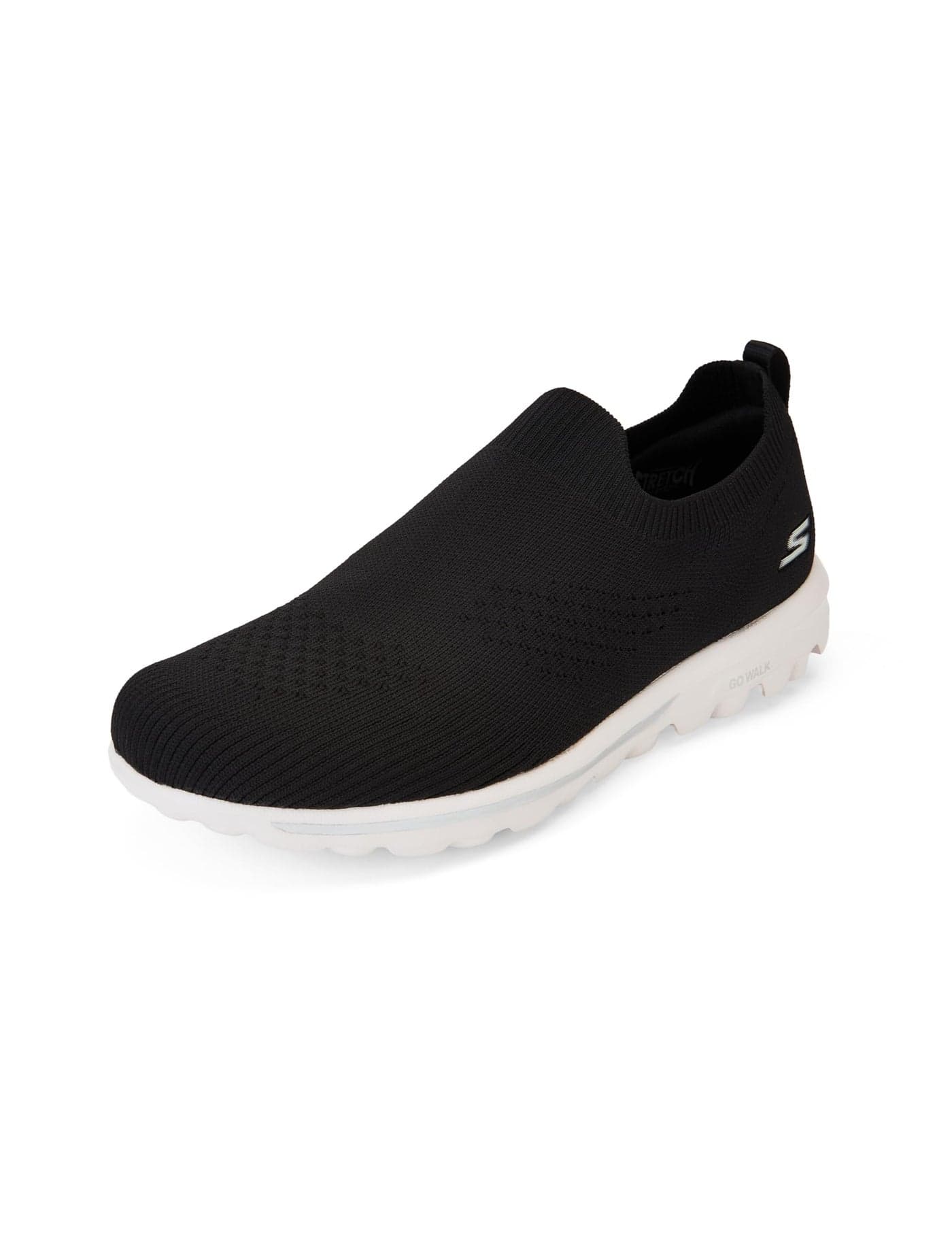 Skechers-Women's Sneakers-GO Walk Travel - CONZUMEL-124763-BKW-10 Black/White