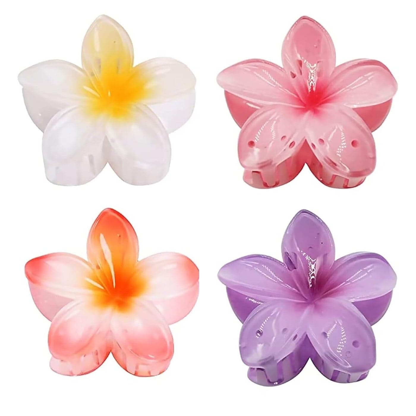Large Claw Clips for Thick Hair Strong Hold Nonslip Hawaiian Flower Hair Accessories Banana Clip for Thin Hair