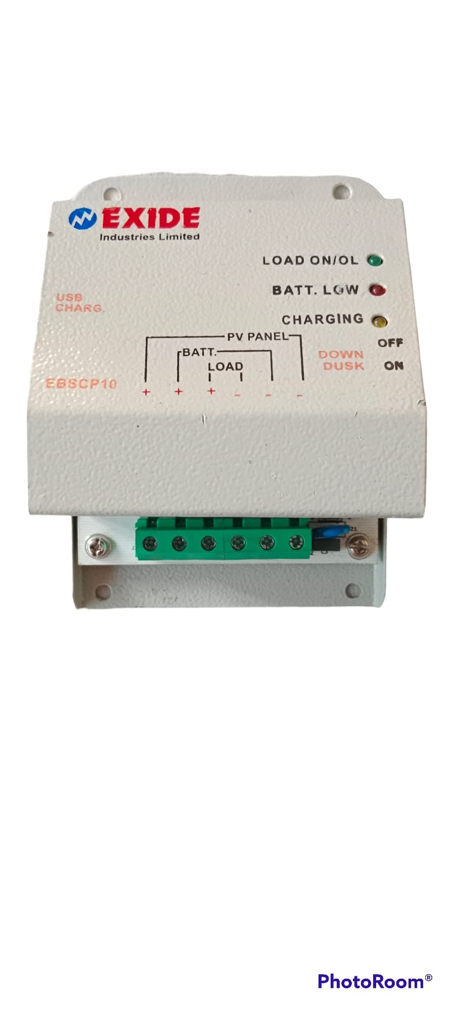 Exide 12V/24V Auto PWM 10A Solar Charge Controller Battery-Charger