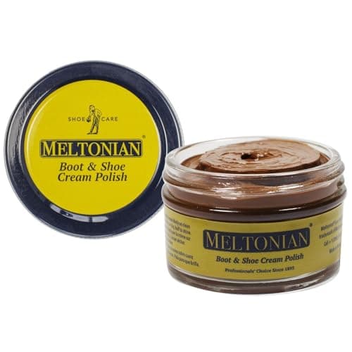 Meltonian Cream Shoe Polish - Boot Polish, Leather Shoe Polish Oil Based with Beeswax - Restores & Protects, 60+ Colors, London Tan