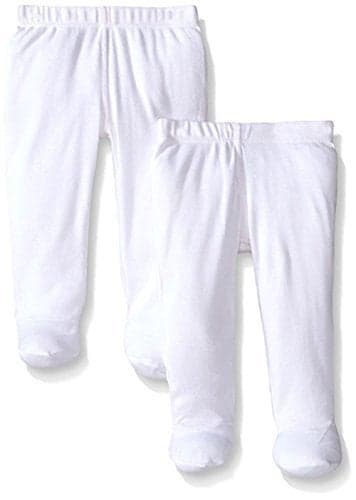 Monvecle Unisex Baby Multi Pieces Newborn to Toddler Cotton Long Pants Shorts Gift Sets (US, Age, 9 Months, 2pcs -White)