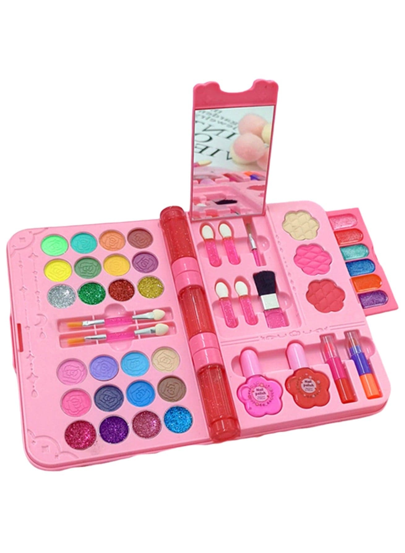 Notebook Beauty Box, Girl Children'S Set, Washable Non-Toxic Children'S Makeup Toys, Dress Up Games, Holiday Gifts, Suitable For 4 Years Old And Above