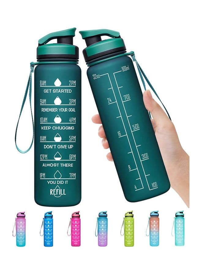 Water Bottle With Motivational Time Marker