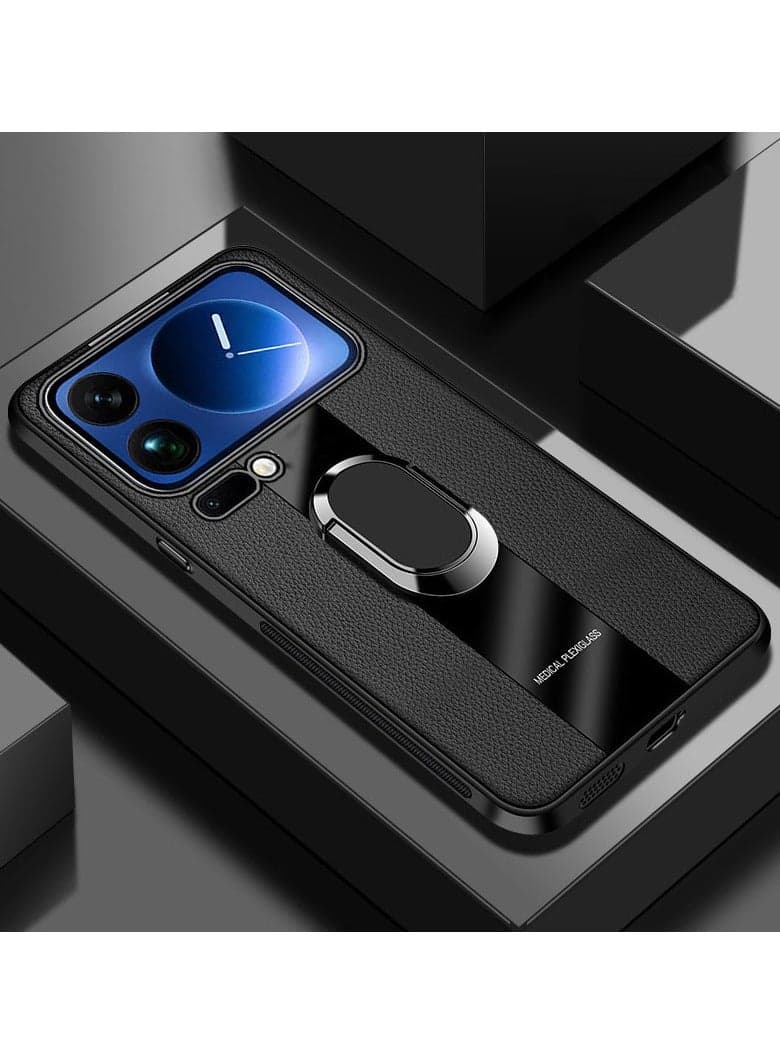 Case Back Cover Case for Xiaomi 17 Pro Max Shockproof Protective AutoFocus Plexiglass Ring Case for Men Boys