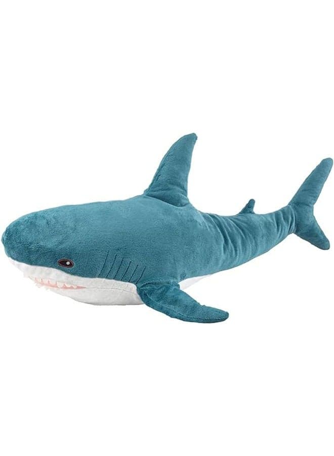 3D Shark Plush Toy, Soft Shark Animal Doll, Soft Shark Cushion Pillow, Shark Filled Ocean Decoration Gift 100cm