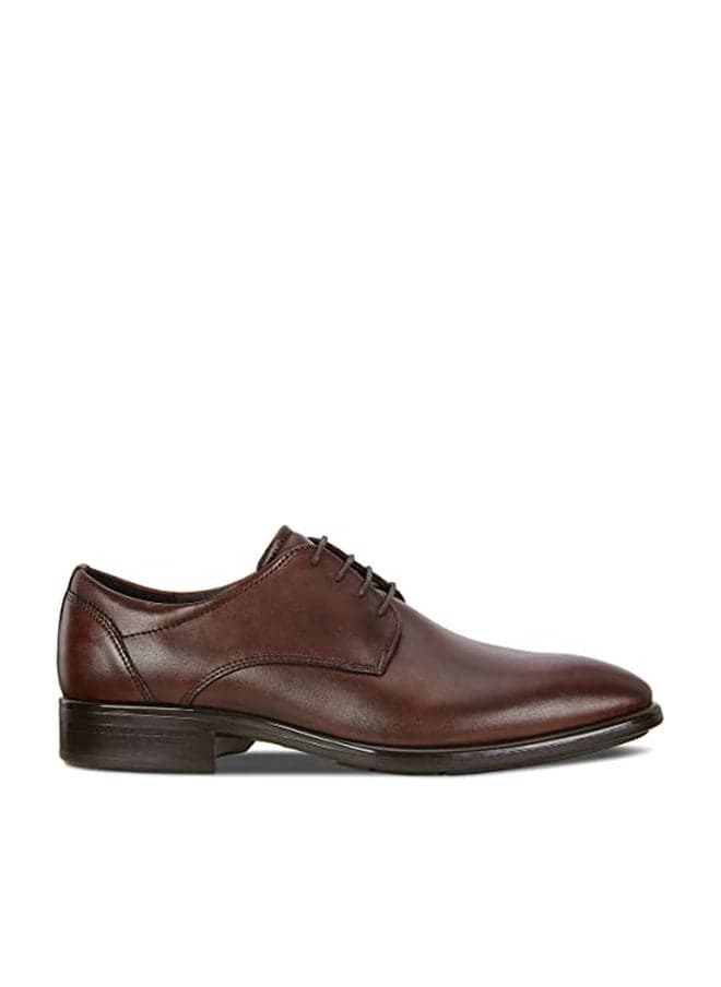 ECCO Men's CITYTRAY Plain Toe Tie Oxford, COGNAC, 13 US medium
