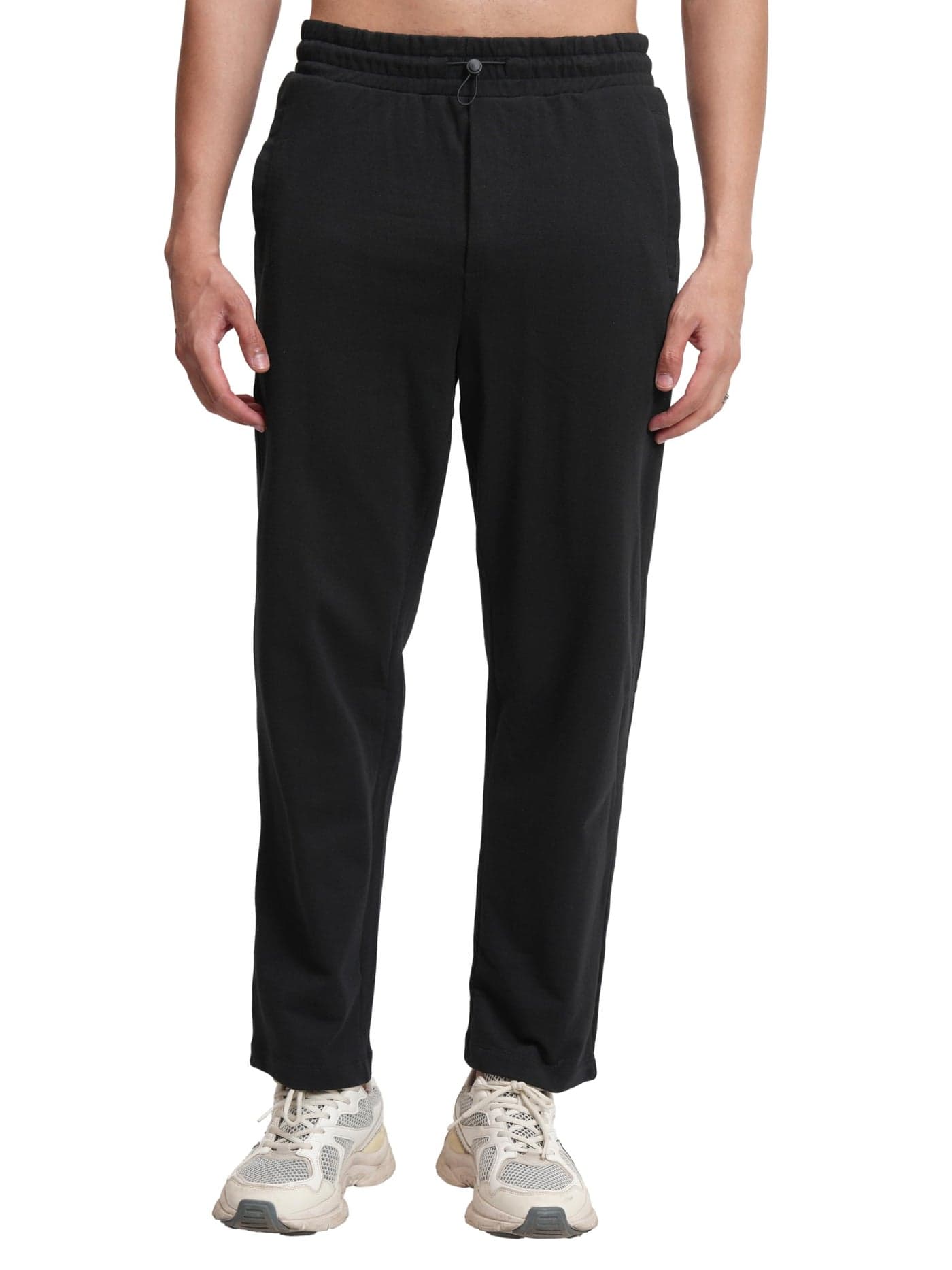 Highlander Men's Solid Trackpants | Relaxed Straight fit| Track Pants | Track Pants for Men | Men Track Pant | Men Track Pant Stylish | Sports | Gym wear Black