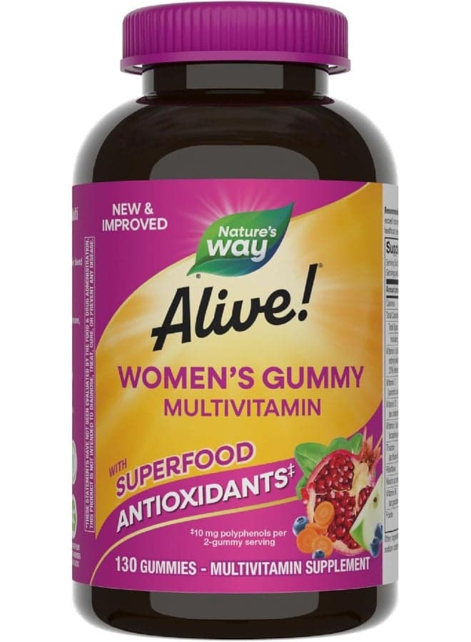 Women's Multivitamin, Mixed Berry Flavored 130 Gummies Packaging May Vary