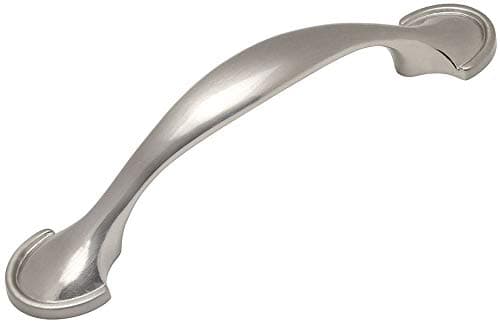 Cosmas 25 Pack 6632SN Satin Nickel Cabinet Hardware Handle Pull 3 Inch 76mm Hole Centers