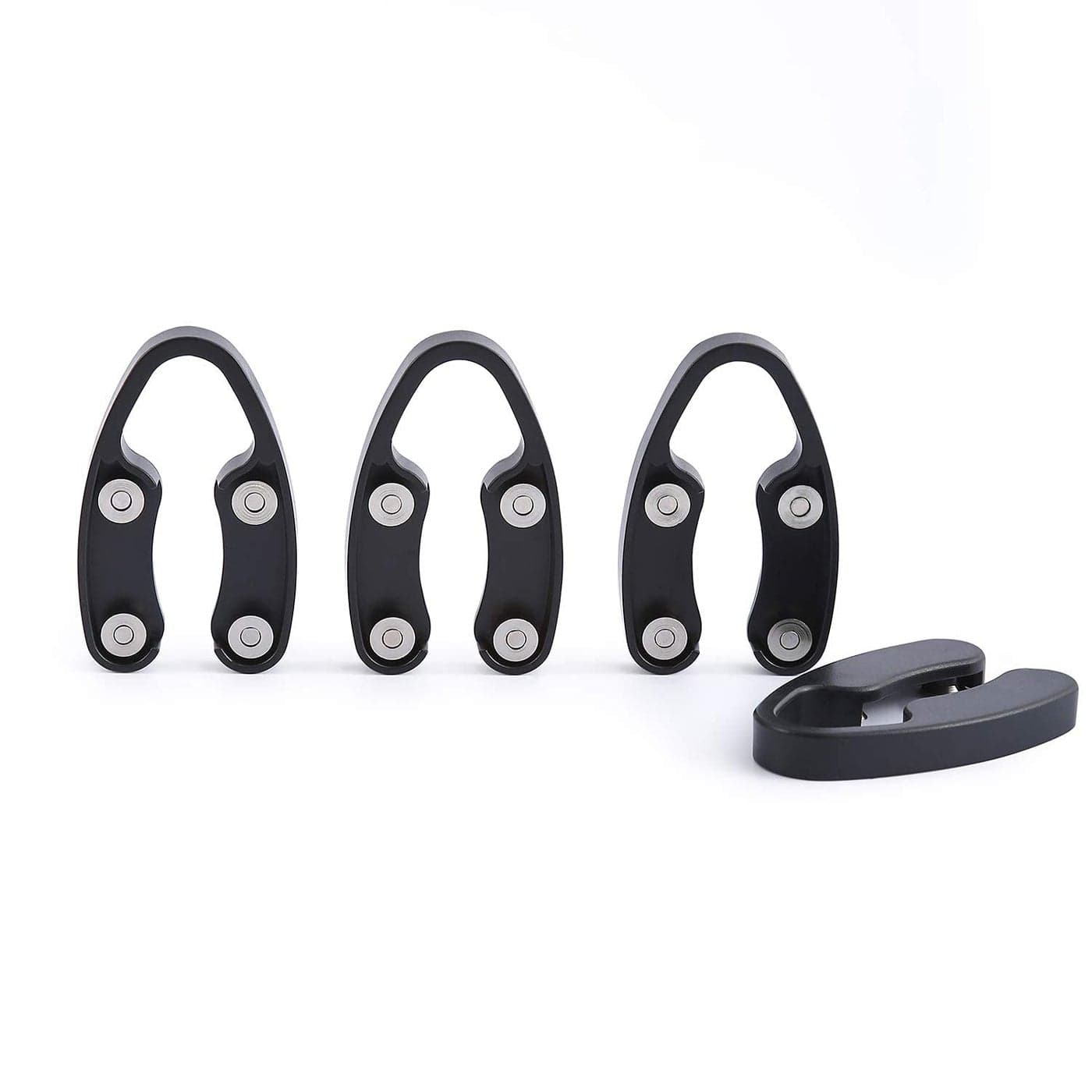 OHMAXHO 4 Pack Wine Foil Cutter Tool4 Stainless Blades Foil Remover for Wine BottlesRemoves Foil Top EffortlesslyWine Bottle Opener AccessoryGift for Wine LoversBlack