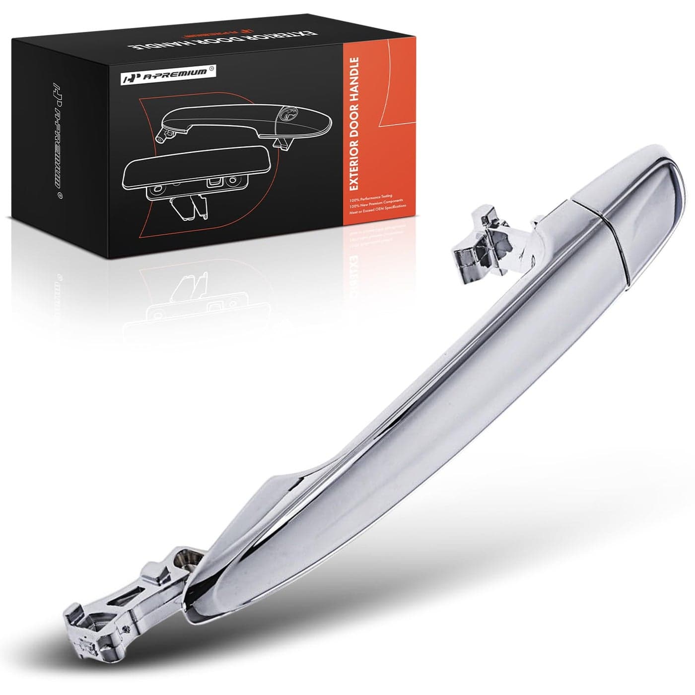 APremium Rear Driver or Passenger Side Exterior Door Handle Compatible with Toyota Camry 20072011 Tacoma 20052015 Highlander 20082013 4Runner Avalon Lexus RX400h RX350 RX330 GX470 Chrome