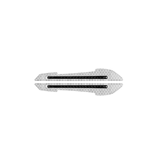MIZZEO Car Mirror Cover Reflective Scratch Protector (Pack of 2, White) Universal Mirror Cover Film Waterproof Anti-Scratch Sticker Covers Compatible with Maruti Suzuki Vitara Brezza (2016-2020)