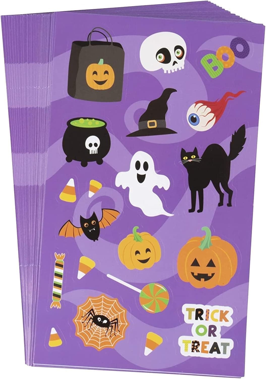 Juvale 720 Pcs Halloween Stickers for Trick or Treat Bags Preschool Halloween Sticker Sheets for TrickorTreat Buckets Party Favors and Decorations 36 Sheets Bulk Pack