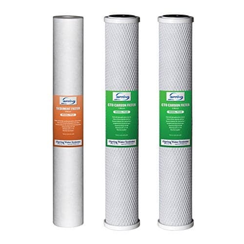 iSpring F3WCB32 20" x 2.5" Whole House Water Filters for WCB32 Series Water Filter Systems, Pack of 3