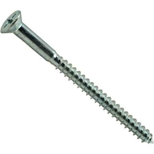 Hard-to-Find Fastener 014973474034 Phillips Flat Wood Screws, 8 x 2-1/4, Piece-100