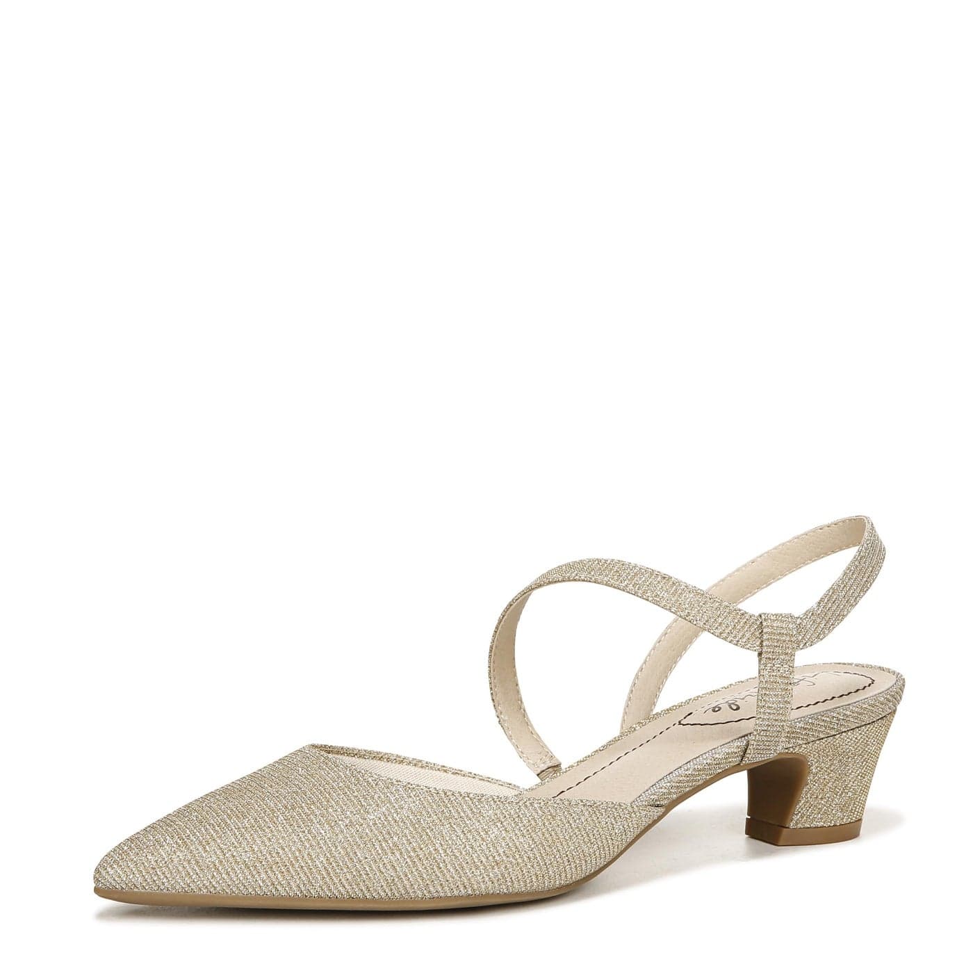 LifeStride Womens Minimalist Pump Light Gold Shimmer 9 W