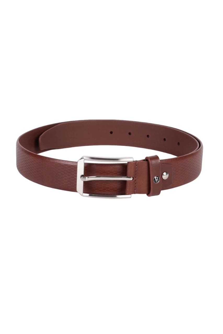 Van Heusen Men Genuine Leather Top Grain Belt, Brown