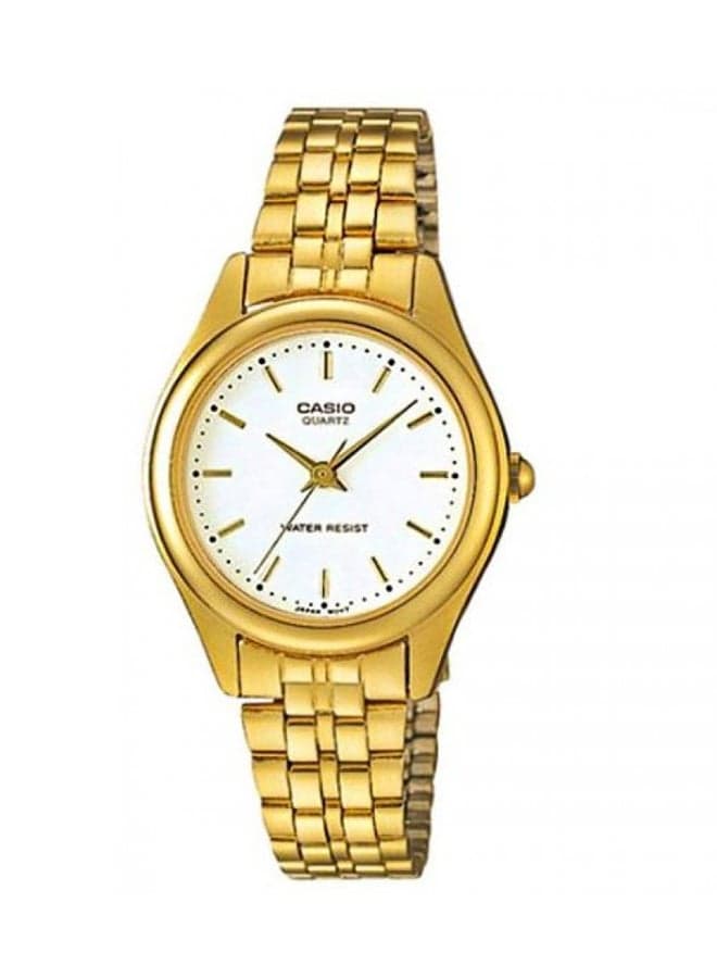 Women Stainless Steel Quartz Analog Watch LTP-1129N-7ARDF - 26 mm - Gold