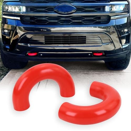 GEATaaT Tow Hook Covers Compatible with Ford F150 2004-2024, Bronco Base/Big Bend/Outer Banks 2021-2024, Toyota Tundra 2017-2021 (Red)
