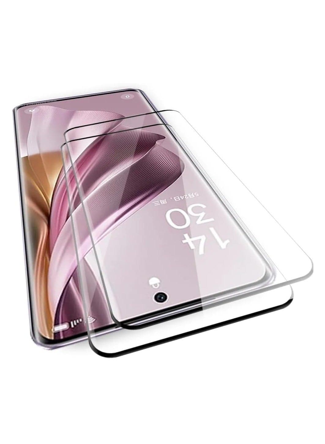 2 Pack 5D Clear Tempered Glass Screen Protector Compatible with OPPO A15 Ultra HD Full Coverage 9H Hardness Glass Anti-Scratch Bubble-Free Easy Installation Edge-to-Edge Protection for OPPO Smartphones