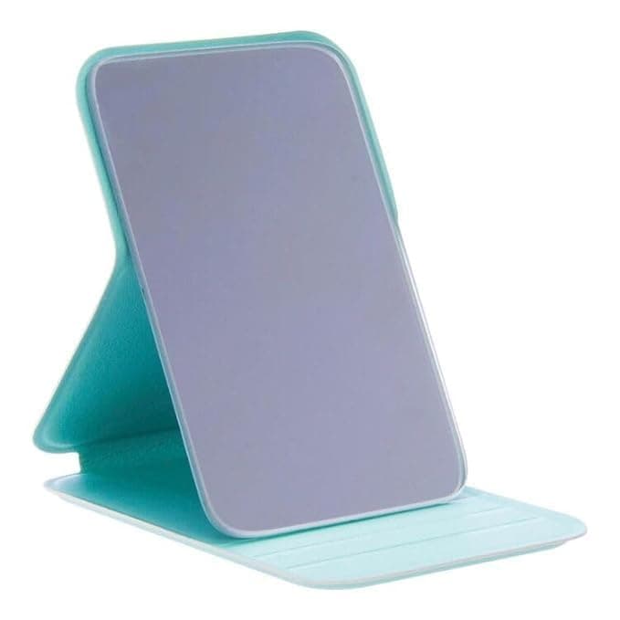 ONICORN Portable Folding Makeup Mirror – Ultra-Thin & Lightweight Travel Mirror | Compact 10.5 x 7 cm for Pocket, Purse, Camping, Home & Office (Green, Pack of 1)