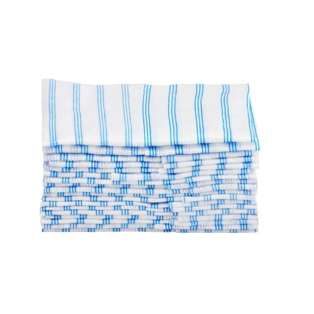 Rubbermaid Commercial Products HYGEN Disposable Microfiber ClothTowel Pack 35 Count 12x12 with ScrubbingScouring Stripes Multisurface for Dry and Wet Cleaning for HomeMedicalCarBoat
